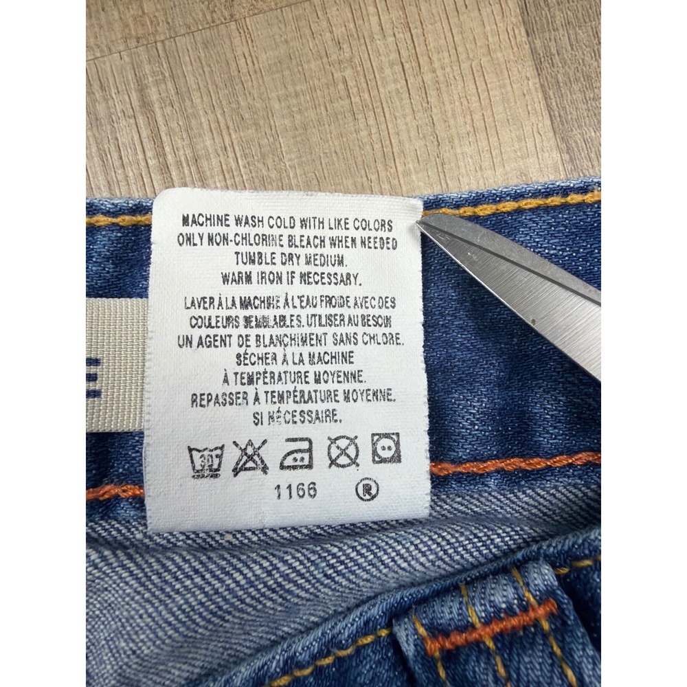 Vintage Y2K Gap Curvy Low Rise Jeans Blue Flare Denim 315229-00-1 Size 8 Reg - Picture 7 of 8